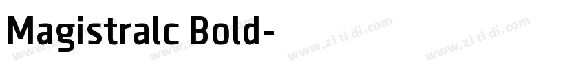 Magistralc Bold字体转换